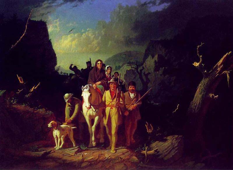 George Caleb Bingham Daniel Boone Escorting Settlers through the Cumberland Gap oil painting picture